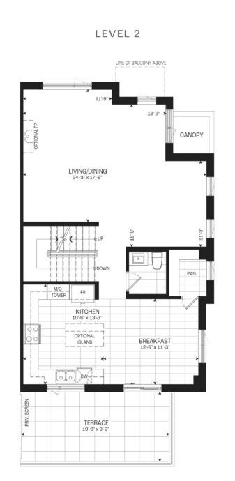 Skylands Model A Level 2 Floor Plan